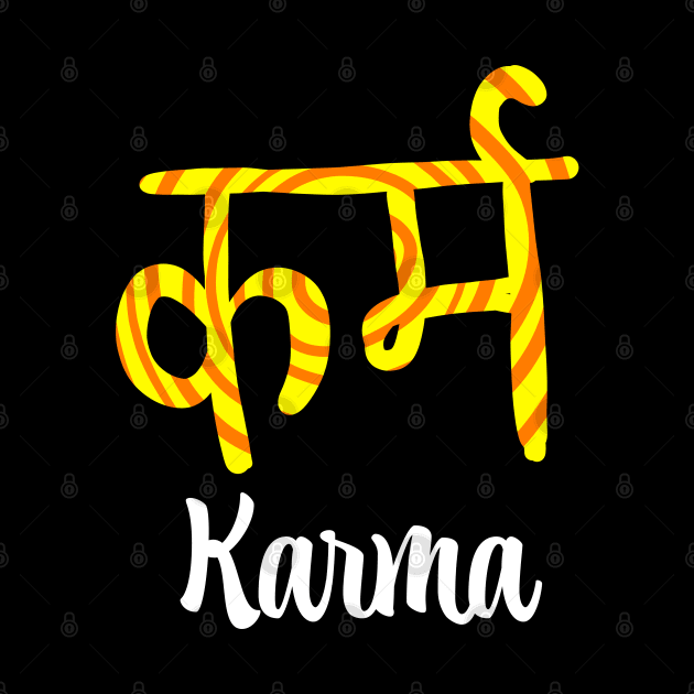 Karma in Sanskrit by Think Beyond Color