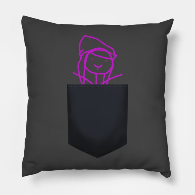 Maxi Pocket Tee Pillow by moxillia