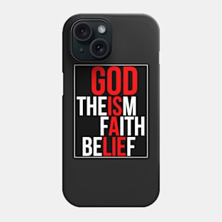 God is a lie Phone Case