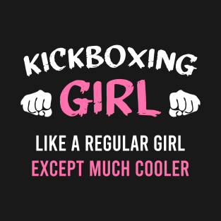 Kickboxing girl, gift for kick boxing woman T-Shirt