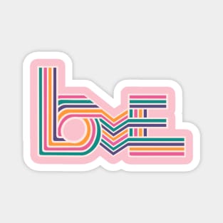 Love Stripes Bright Magnet