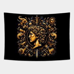 Alexander the Great Sketch: Legendary Conqueror's Tribute Tapestry