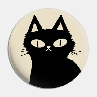 Black cat Pin