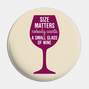 Wine: size matters Pin