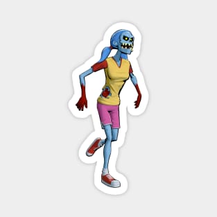 Run! It's a Runner Zombie! Magnet