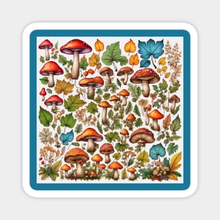 Mushroom Collection #3 Magnet