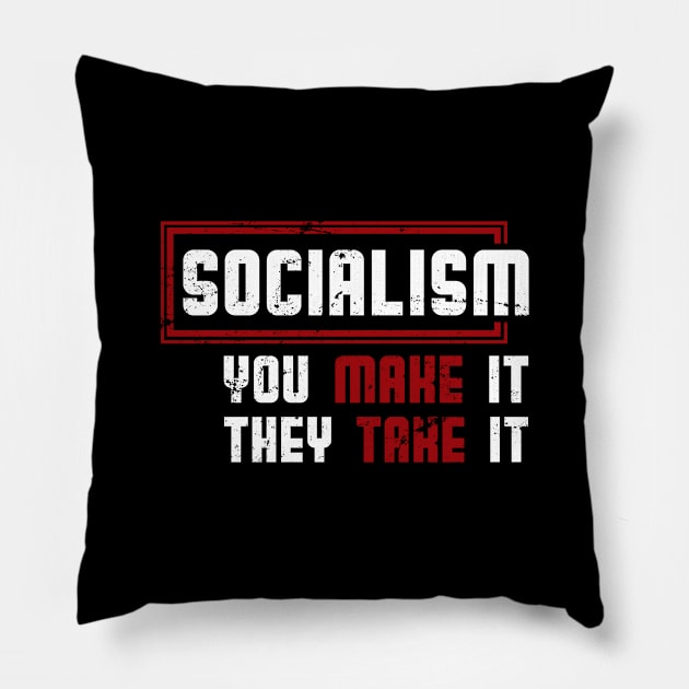 Funny Capitalist Gift USA Anti Socialism Pillow by shirtsyoulike