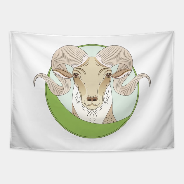 Aries Zodiac Sign Tapestry by Marija154