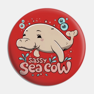 Sea cow manatee Pin