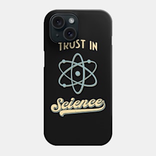 Trust In Science Physics Fun Retro Atom Phone Case