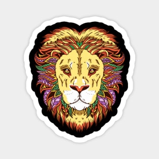 Leo Lion Head Zodiac Sign Astrology Magnet