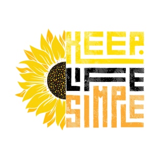 Keep Life Simple Sunflower T-Shirt