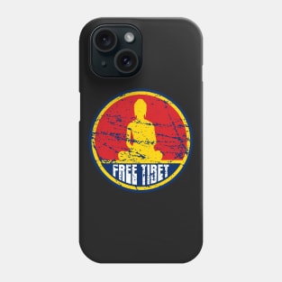 Free Tibet Buddha in Mediation Phone Case