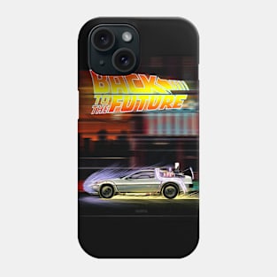 The iconic DeLorean from the movie "Back to the Future" Phone Case