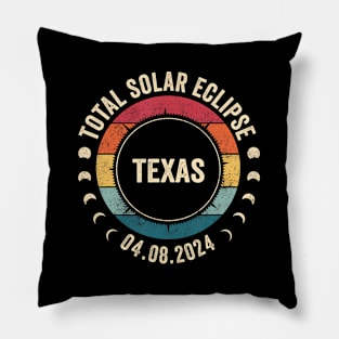 Total Solar Eclipse April 8 2024 State Texas 4.08.24 Pillow