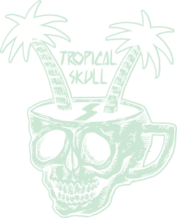 Tropical Skull Magnet