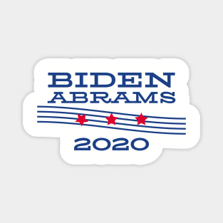 Joe Biden 2020 and Stacy Abrams on the One Ticket. Biden Abrams Magnet