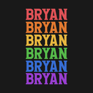 BRYAN RAINBOW TYPOGRAPHY T-Shirt