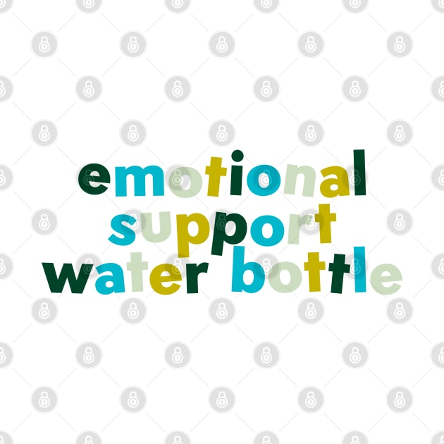 Emotional support water bottle summer forest by taylor-lang