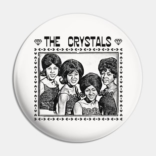 The Crystals // Retro Girl Group Fan Design Pin