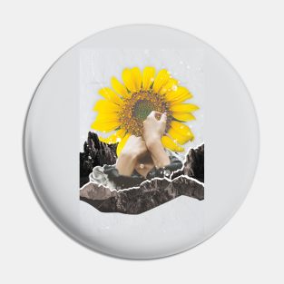 Head in the flowers Pin