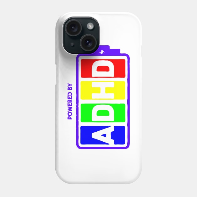 Powered by ADHD Phone Case by Azul