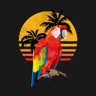 Parrot Palm Tree summer T-Shirt