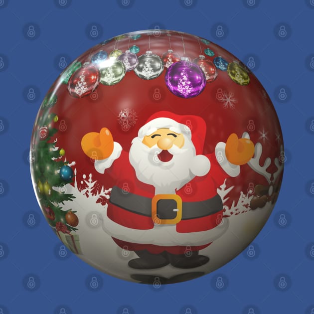 Merry Christmas Santa On Tree Decoration by holidaystore