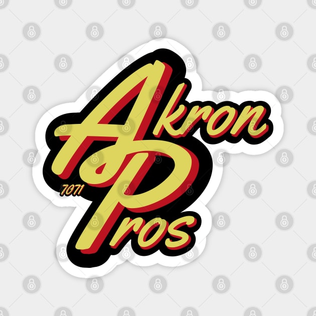 Modernized Akron Pros Magnet by 7071