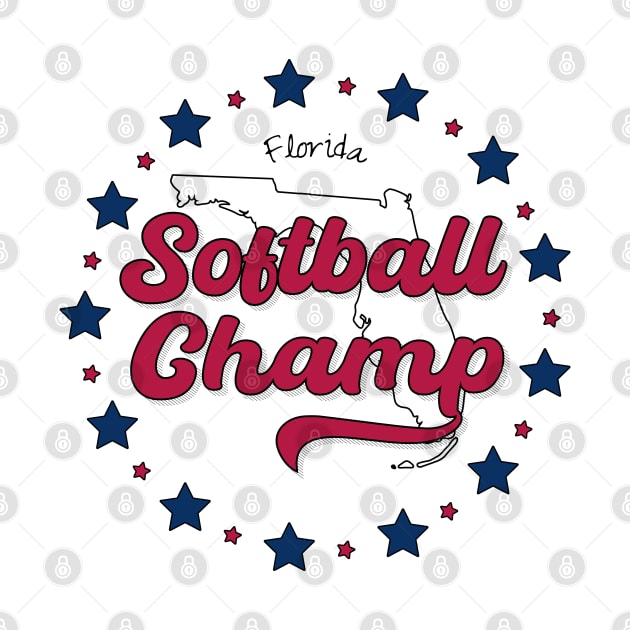 Softball Champ Florida FL by PureJoyCraft