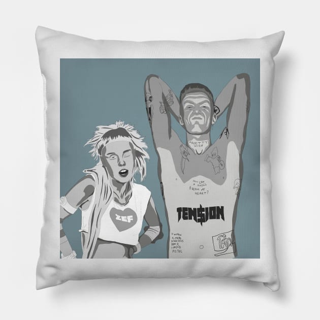 Die Antwoord Pillow by Daledoomevans