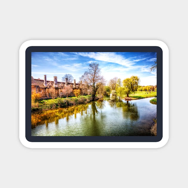 The River Welland Stamford Lincolnshire Magnet by tommysphotos