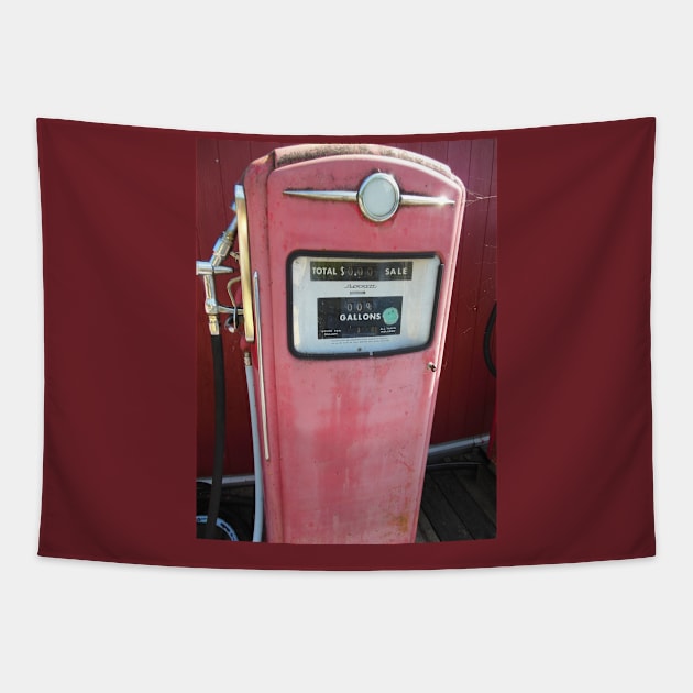 Outta Gas Gas Pump Tapestry by FineArtDesigns