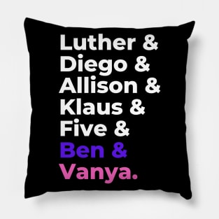 umbrella academy members Pillow