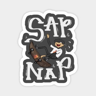 sapnap skateboarding Magnet