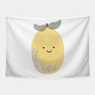 Floral lemon Tapestry