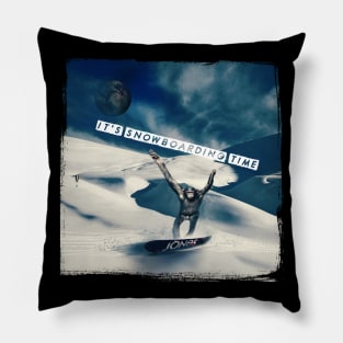 snowboarding time Pillow