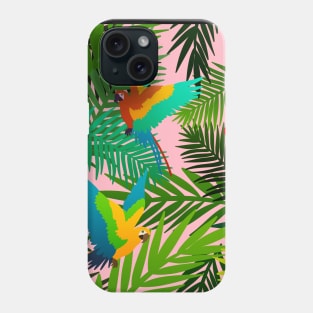 Tropical Parrot Pattern Phone Case