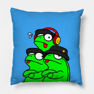 Lazy Frogs Crew Pillow