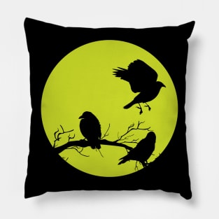 Spooky Birds! Pillow