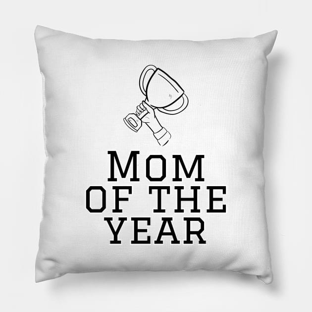 Mom of the year Pillow by DoggoLove