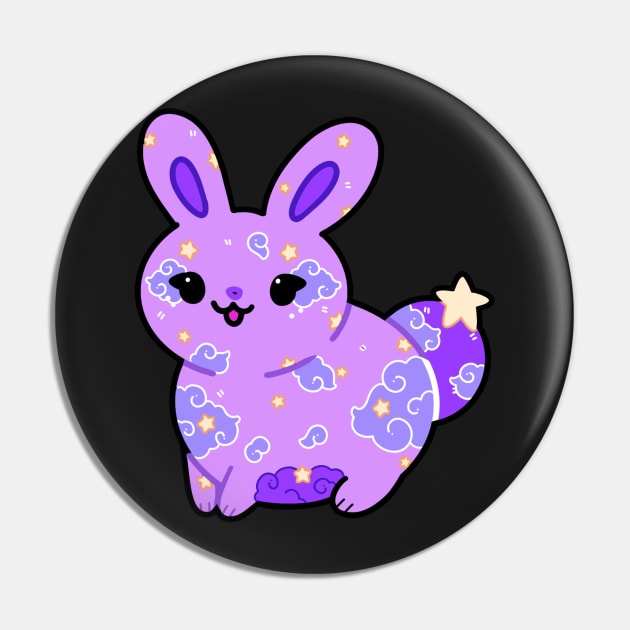 Star Bunny Pin by MidnightTeashop