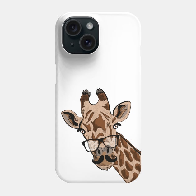 Giraffe Phone Case by Swadeillustrations