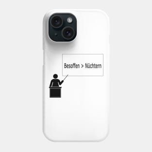 Besoffen > Nüchtern Phone Case