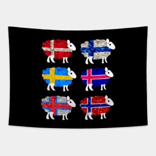 Scandinavian Sheep Tapestry