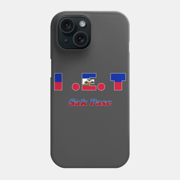 I.E.T. Ayiti Sak Pase Haitian Flag Colors Phone Case by Pro Melanin Brand