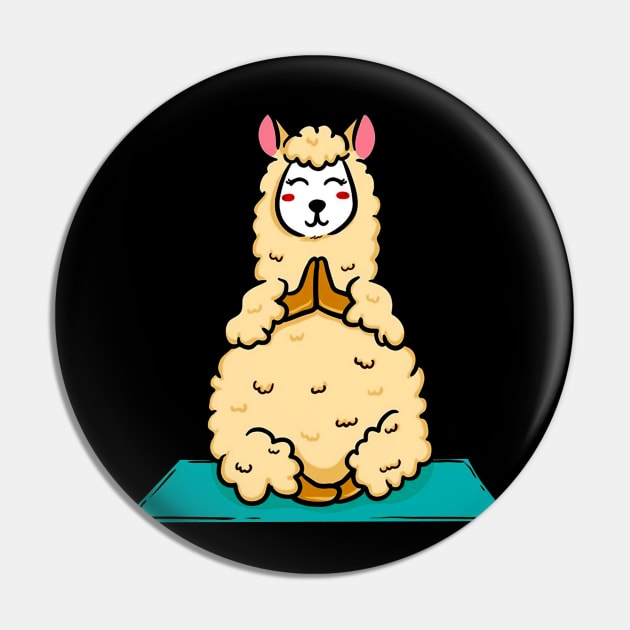 Llama Yoga Pin by heryes store