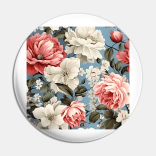 Shabby Chic Flowers Pattern 19 Pin