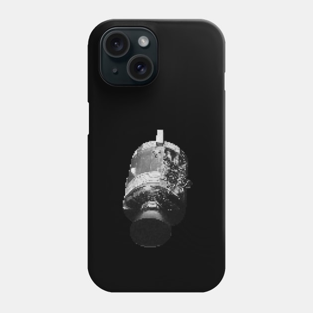 Apollo Command Module - Black and White Phone Case by HRNDZ