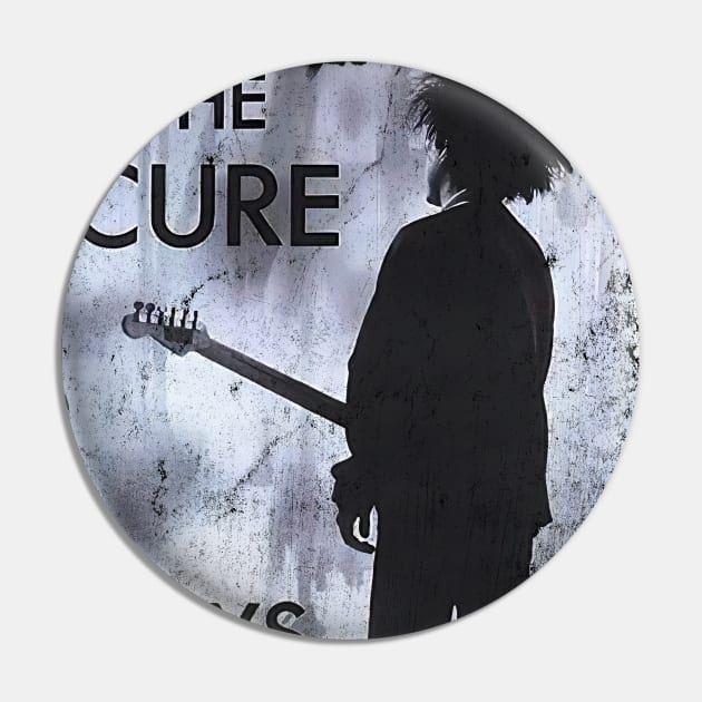 The Cure Band Pin by Powder.Saga art